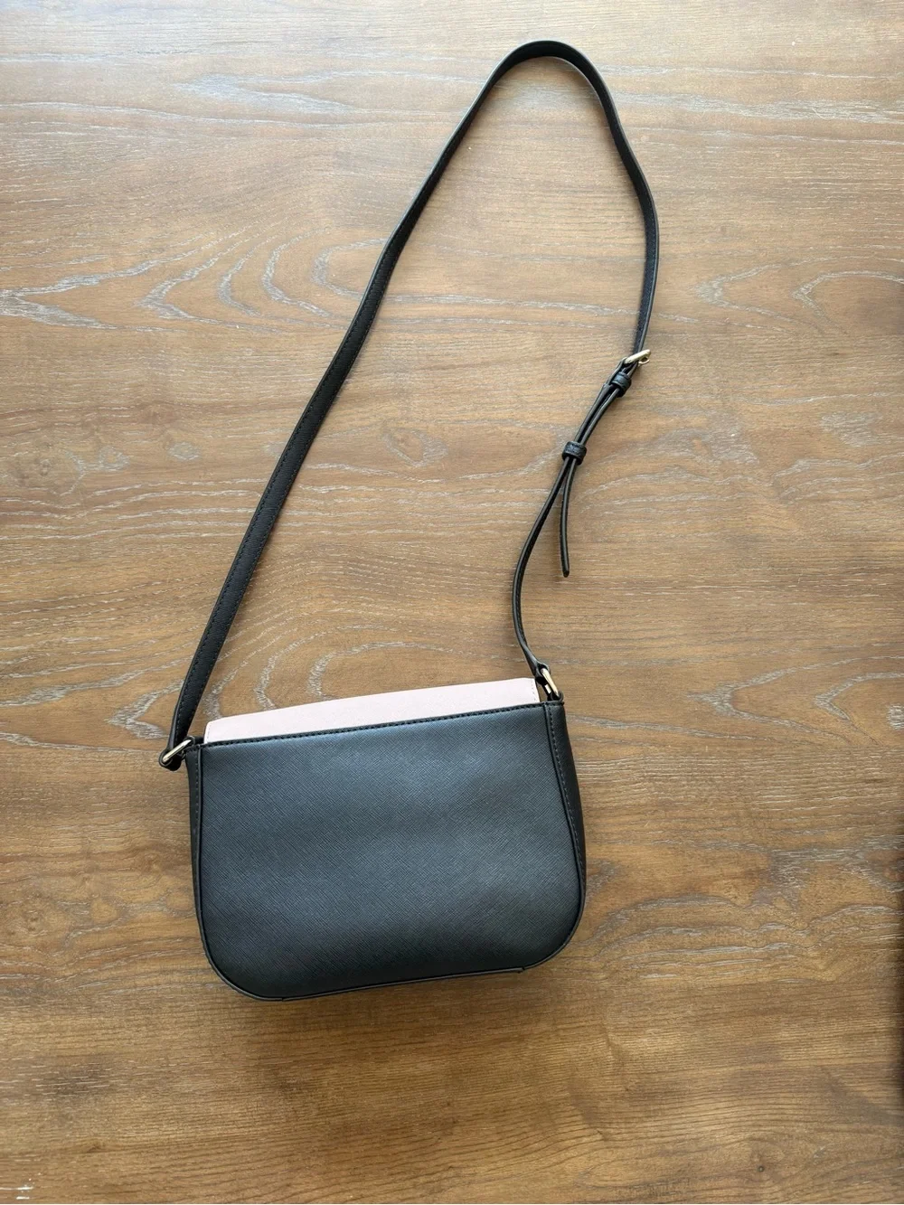 kate spade Pink and Black Saffiano Crossbody